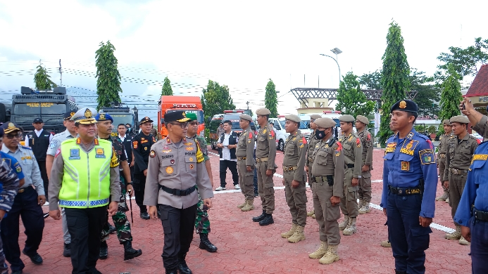 Polda Sulteng Apel Gelar Pasukan Operasi Ketupat 2024 Pengamanan Idul Fitri 1445 H