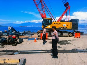 Polsek KP3 Pantoloan, Rutin Patroli Jaga Kamtibmas di Pelabuhan Pantoloan Palu