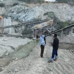Terlihat Mata Air Valoli yang berada tepat dibawa mesin gilingan batu atau Crusher. (Foto:Koalisi Petisi Palu-Donggala)
