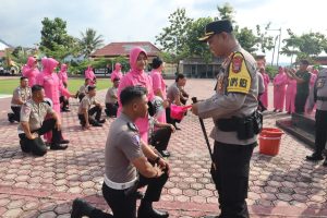 HUT Bhayangkara Ke -78, 13 Personil Polres Touna Naik Pangkat