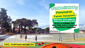 Taman Vatulemo Ditutup Sementara