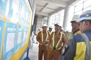 Rusdy Mastura Tinjau Proyek Masjid Raya dan Jembatan IV Palu