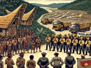 Ilustrasi : Pertahankan Tanah Ulayat dari PT Vale, Masyarakat Adat Pong Salamba Dilapor Polisi