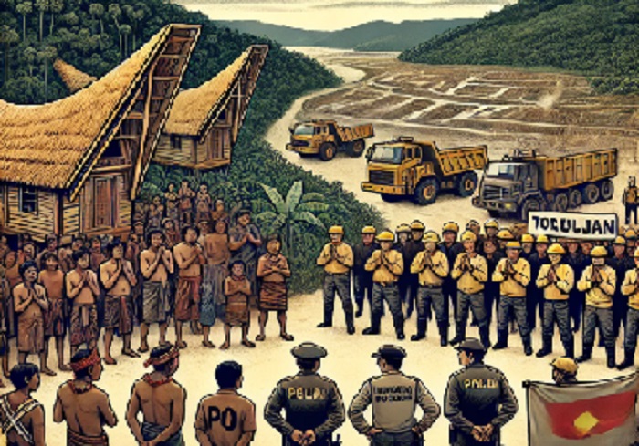 Ilustrasi : Pertahankan Tanah Ulayat dari PT Vale, Masyarakat Adat Pong Salamba Dilapor Polisi
