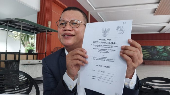 Kuasa hukum pelapor kasus pemalsuan akta notaris, Fahri Timur, SH
