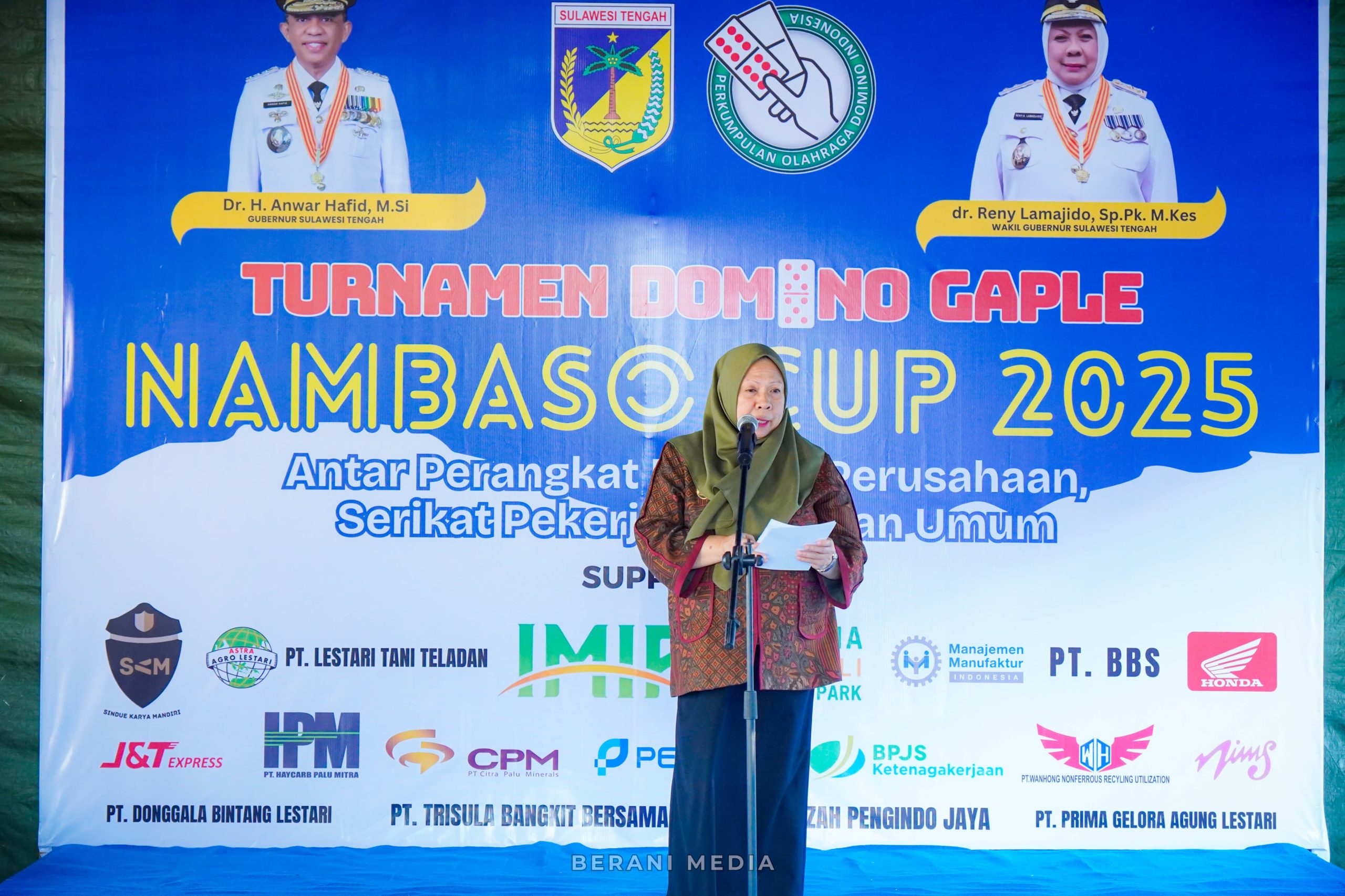 Wagub Sulteng Buka Turnamen Domino Nambaso Cup 2025