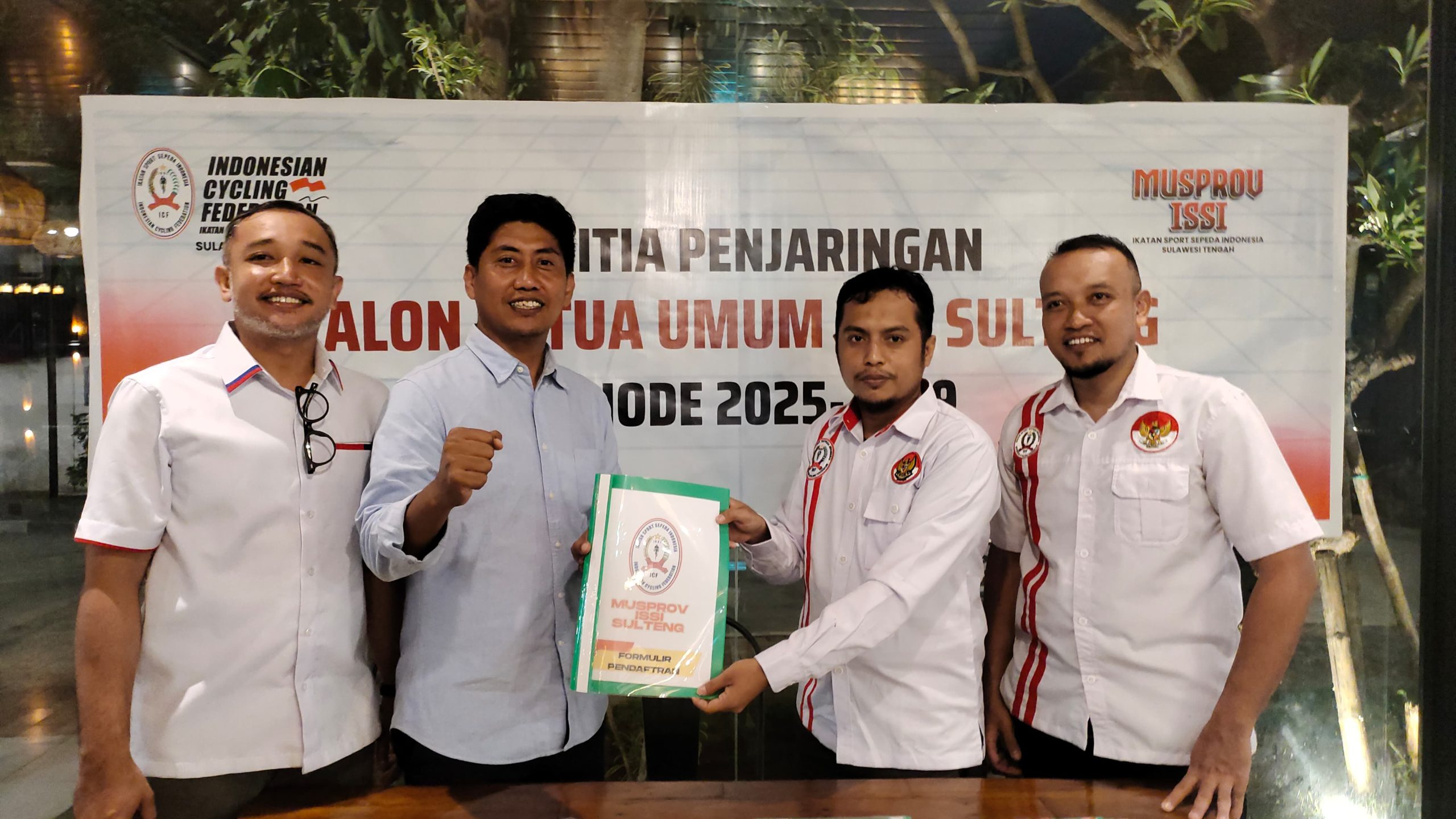 Resmi Daftar, Wawan Coxy Maju Calon Ketua ISSI Sulteng