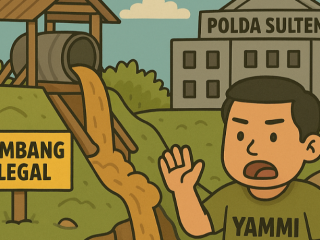 YAMMI Sulteng: "Tambang Ilegal Poboya Dekat Markas Polda Sulteng Dibiarkan?”