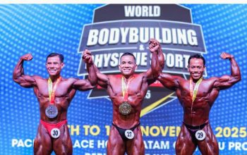Jefri Wuaten Juara Dunia! Sabet Emas Kelas 60 Kg di WBPF 2025 Batam