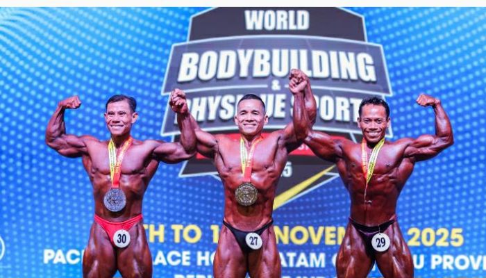 Jefri Wuaten Juara Dunia! Sabet Emas Kelas 60 Kg di WBPF 2025 Batam