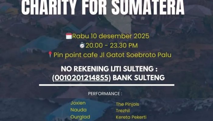 IJTI Sulteng Bersama Bateman Production Inisiasi Gerakkan Konser Amal untuk Sumatera