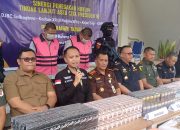 Rugikan Negara Rp 3 Miliar, Jutaan Batang Rokok Ilegal Disita