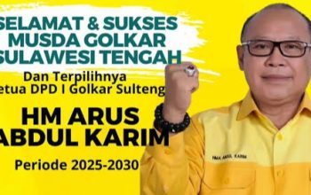 Golkar Sulteng Tuntaskan Konsolidasi, Musda 13 Kabupaten/Kota Hampir Rampung