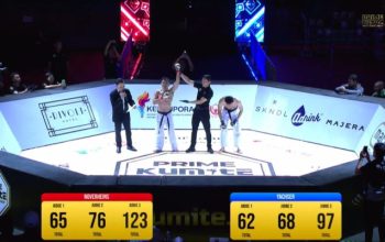 Noverheins Charismawan Tagoe keluar sebagai pemenang pada Prime Kumite Championship 3 Jakarta, Sabtu (1/2/2026).