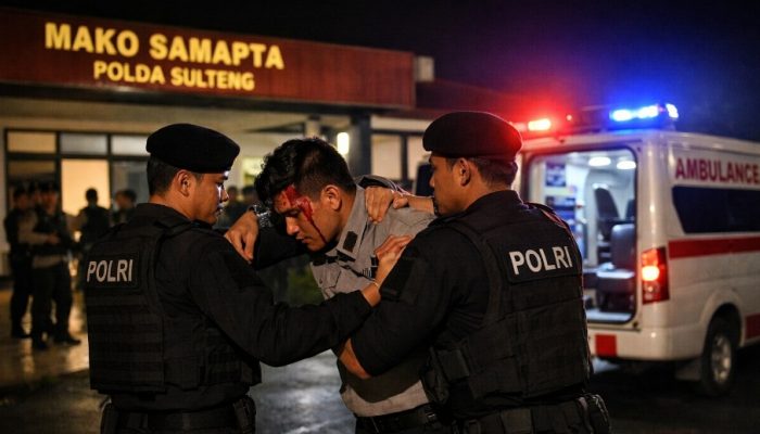 Polisi Pukul Polisi di Mako Samapta Polda Sulteng Hingga Masuk Rumah Sakit